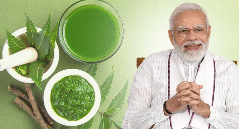 PM Modi’s Neem eating habit