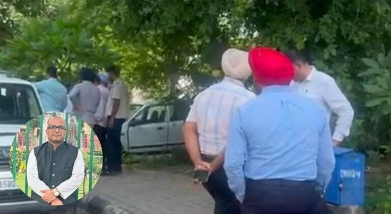 Police standoff over Navneet Chaturvedi in AAP fake signature case.